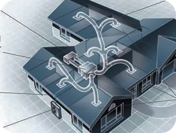 Ceiling vents of a reverse cycle ducted air conditioning system in a Melbourne home