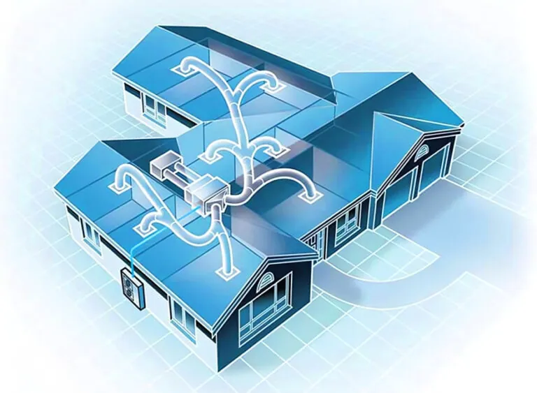 Ducted reverse cycle air conditioning system installed in a Melbourne home.