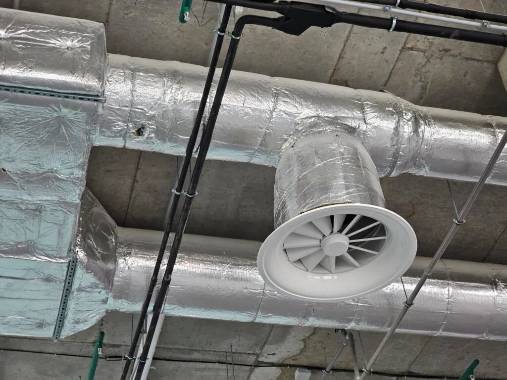 Reverse cycle ducted refrigerated cooling system installed in a Melbourne home.